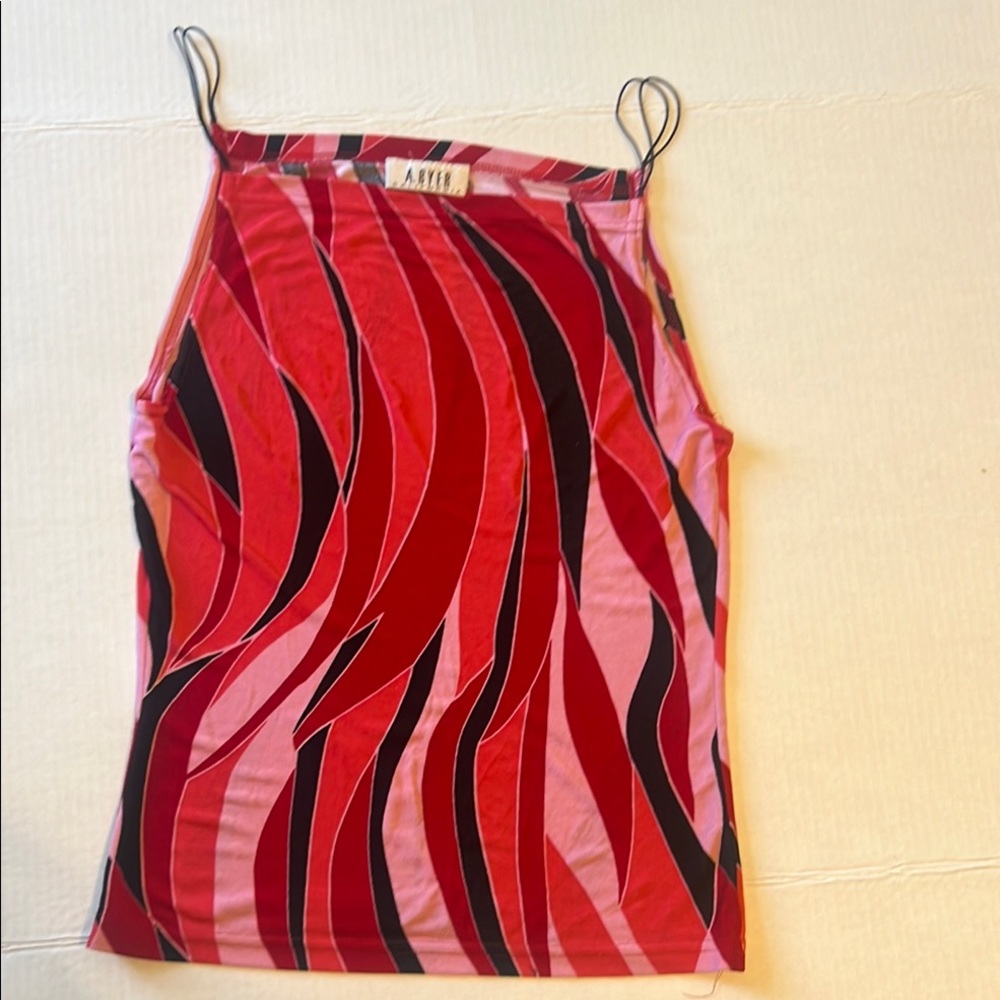 A. Byer Red And Pink Tank Top P2P 16”